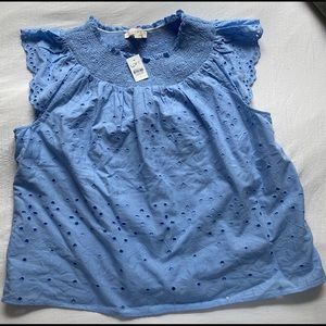 NWT: Blue top from loft. Size L